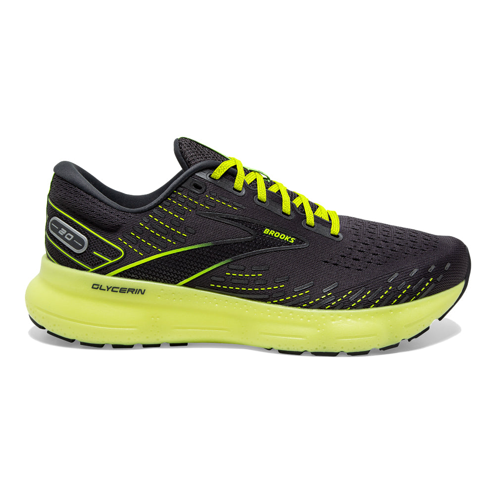 Men's Brooks Glycerin 20, Ebony/Nightlife, 10.5 D Medium