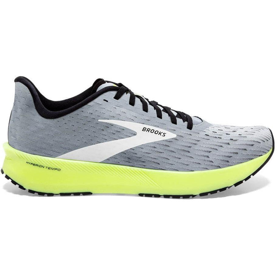 Men's Brooks Hyperion Tempo, Grey/Black/Nightlife, 9 D Medium