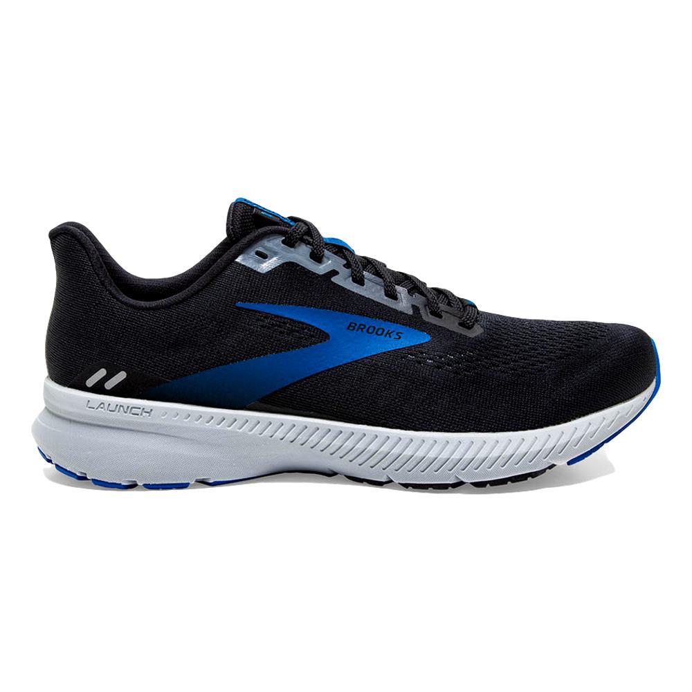 Men's Brooks Launch 8, Black/Grey/Blue, 10.5 2E Wide