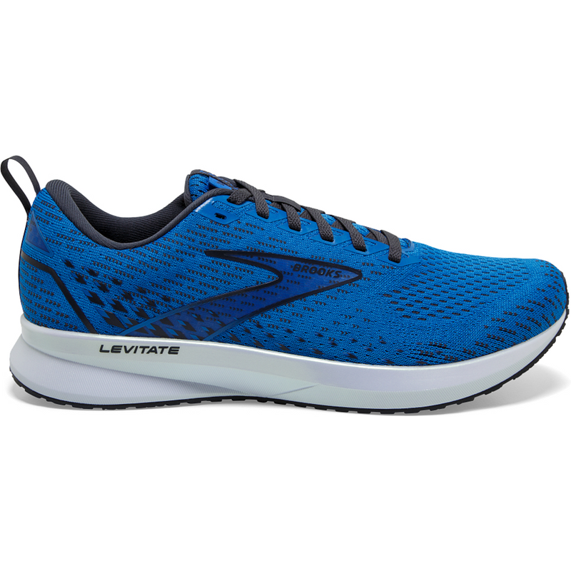 Men's Brooks Levitate 5, Blue/India Ink/White, 13 D Medium