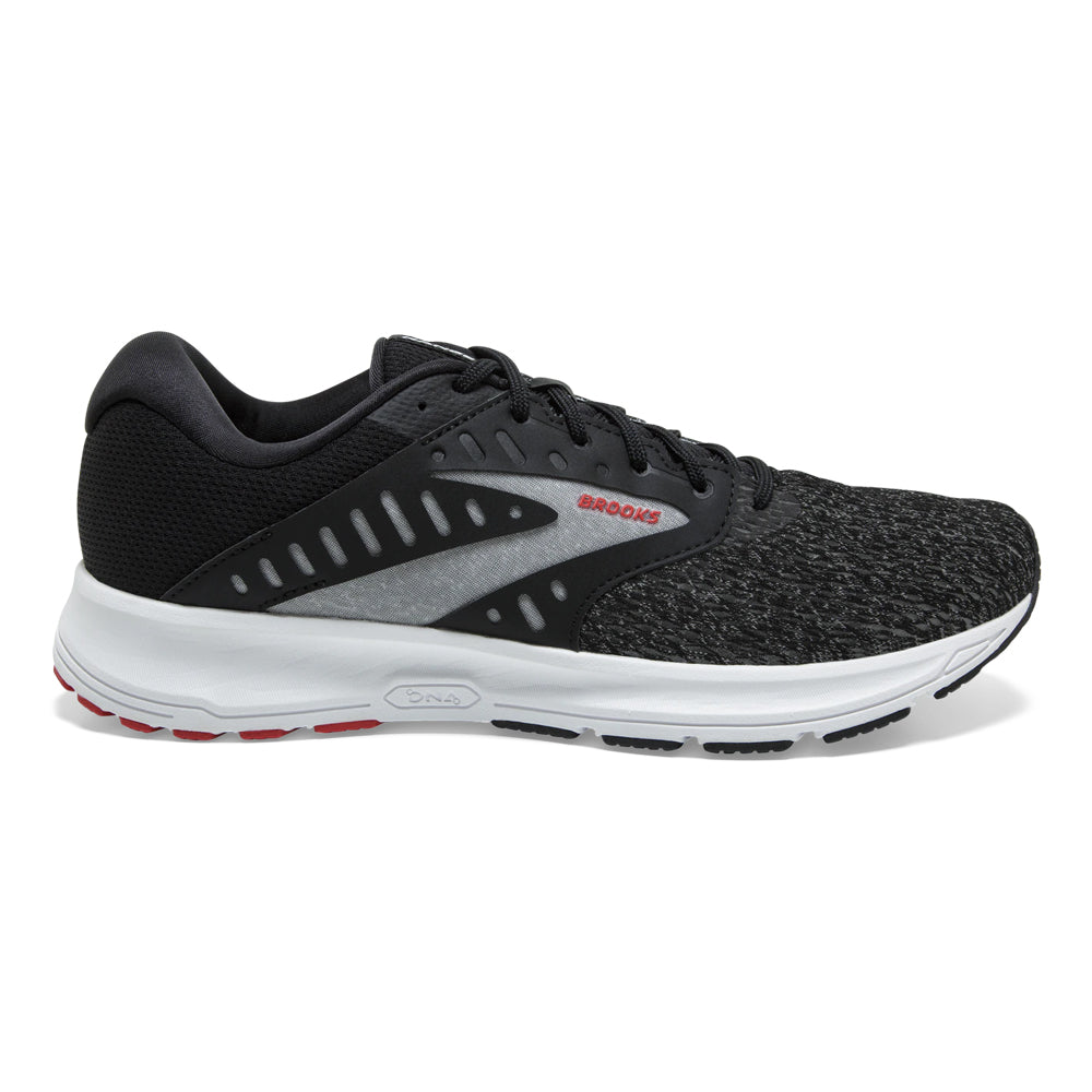 Men's Brooks Range 2, Black/White/High Risk Red, 8 D Medium