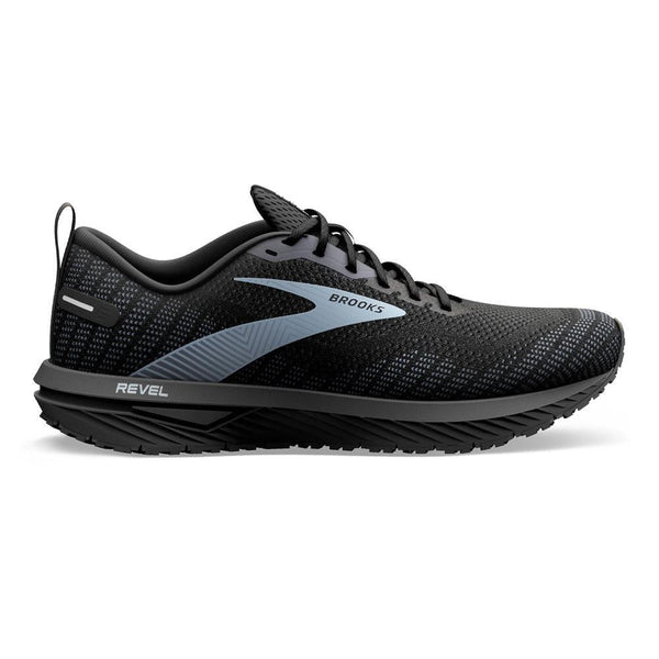 Men s Brooks Revel 6 Black Blackened Pearl Grey 15 D Medium