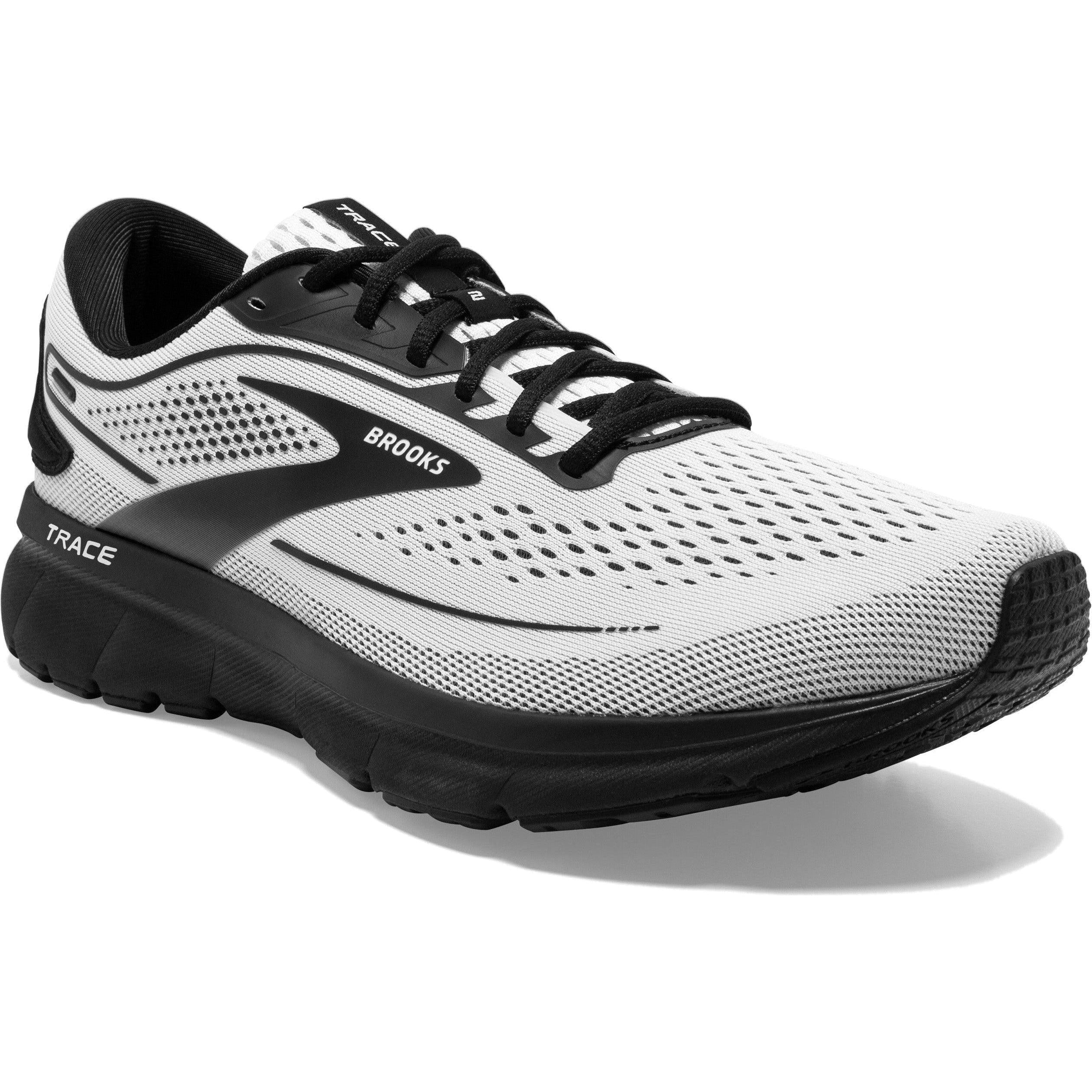 Men's Brooks Trace 2, White/Black, 15 D Medium