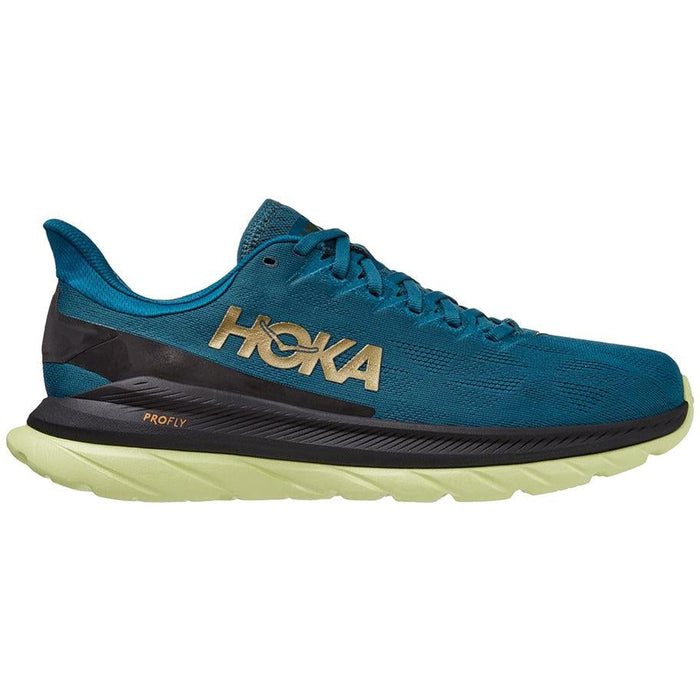 Men's Hoka One One Mach 4, Blue Coral/Black, 10.5 D Medium