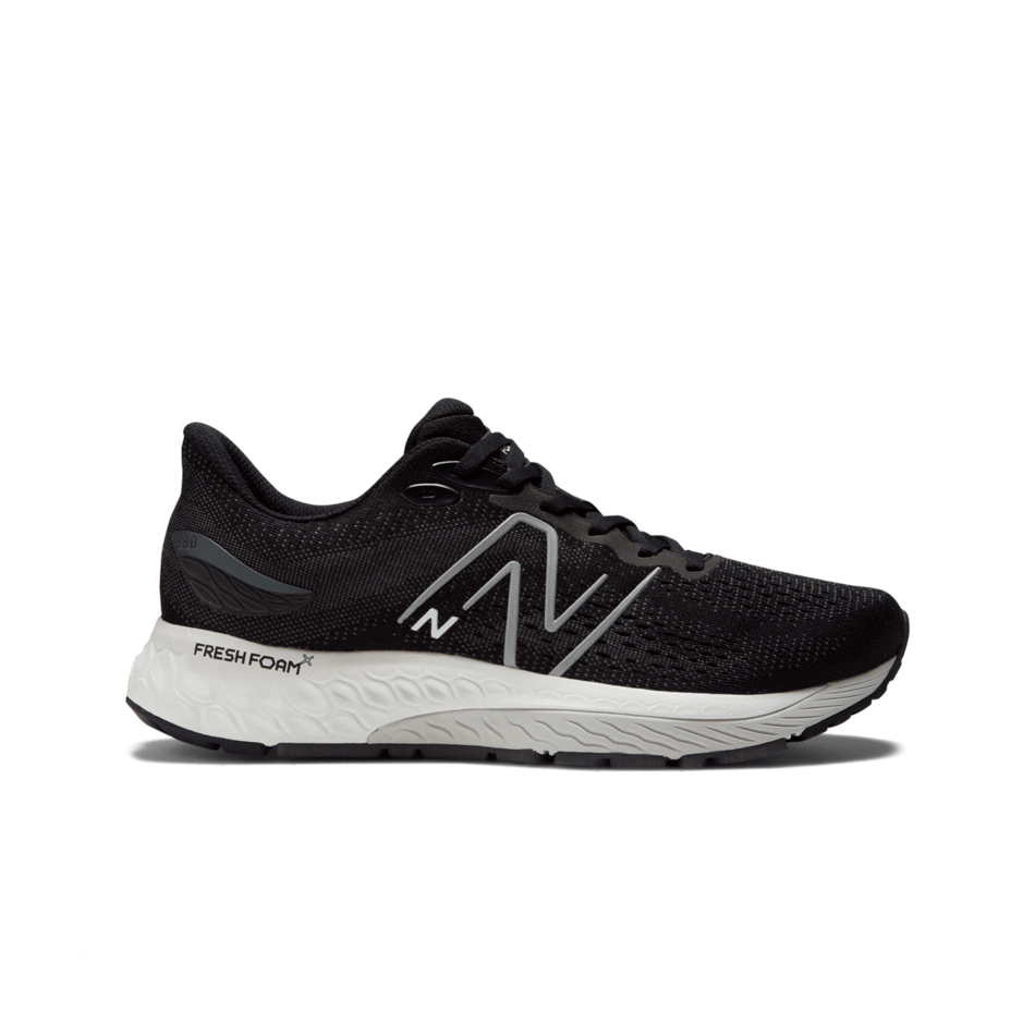 Men's New Balance Fresh Foam X 880v12, Black/Light Aluminum, 13 D Medium