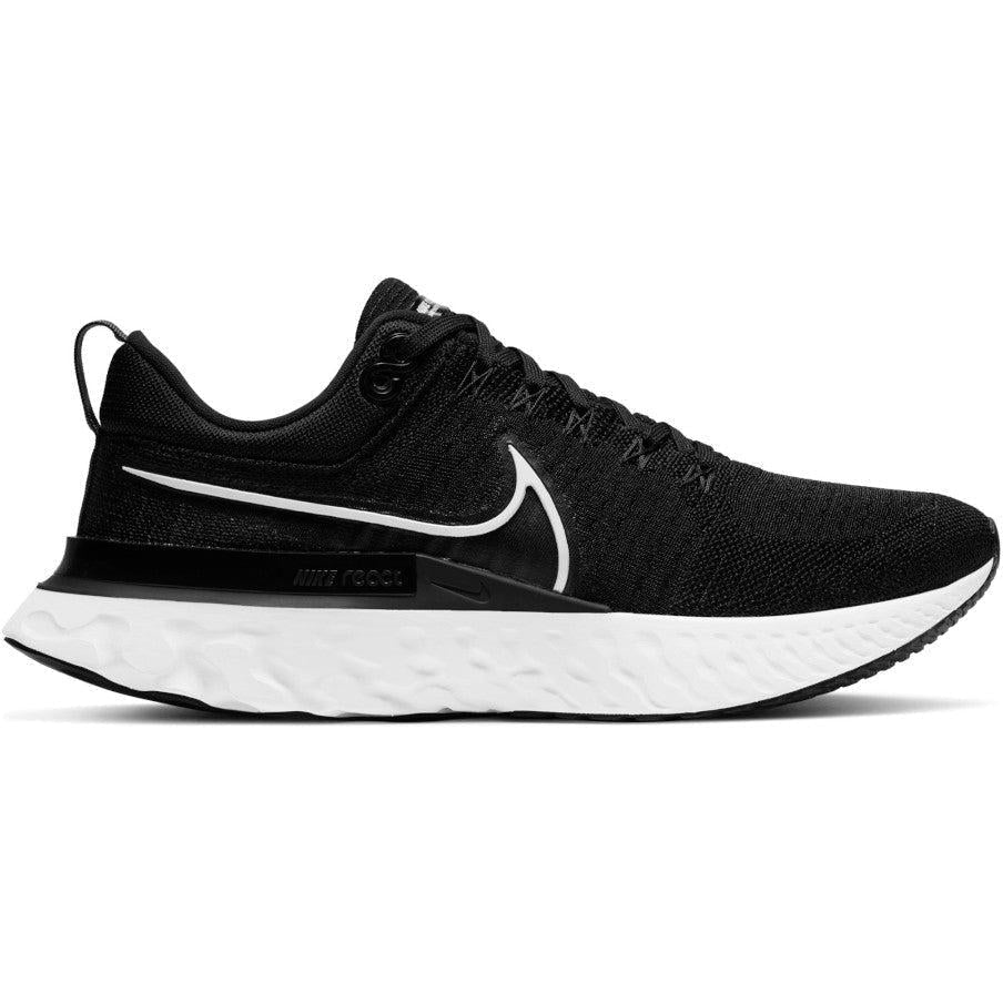Men's Nike React Infinity Run Flyknit 2, Black/White/Iron Grey, 10.5 D Medium