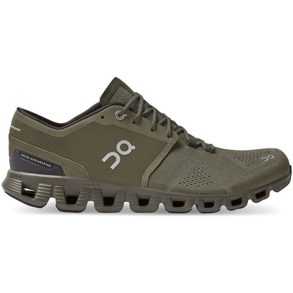 Men's On Cloud X, Olive/Fir, 10.5 D Medium