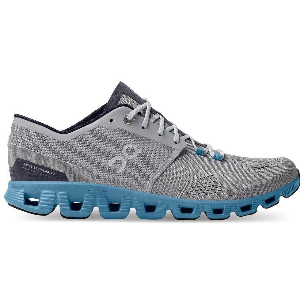 Men's On Cloud X, Alloy/Niagra, 12.5 D Medium