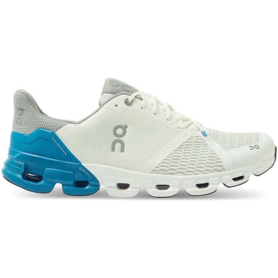 Men's On Cloudflyer, White/Blue, 11 D Medium