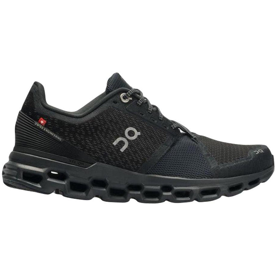 Men's On Cloudstratus, Black/Shadow, 10 D Medium