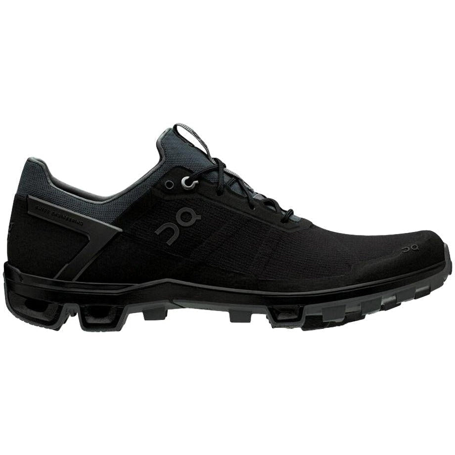 Men's On Cloudventure Peak, Black/Rock, 8 D Medium