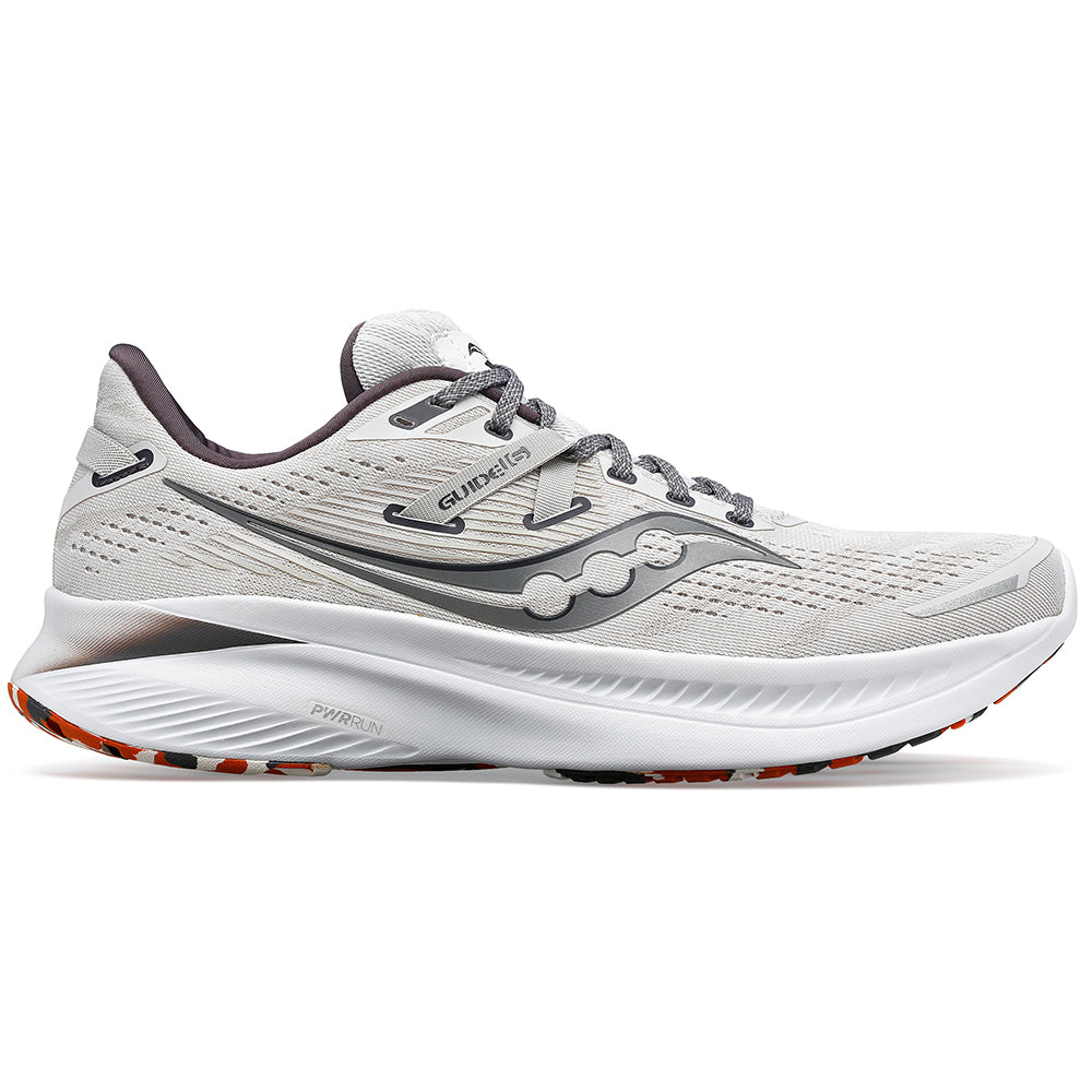 Men's Saucony Guide 16, Fog/Lava, 13 D Medium