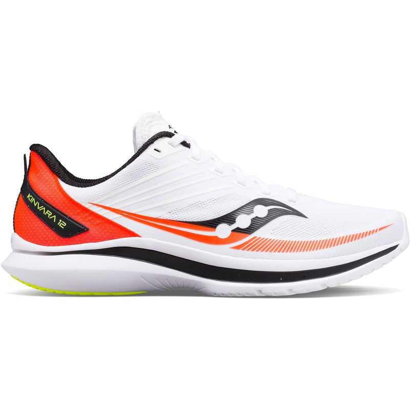 Men's Saucony Kinvara 12, White/VIZIRE, 9 D Medium
