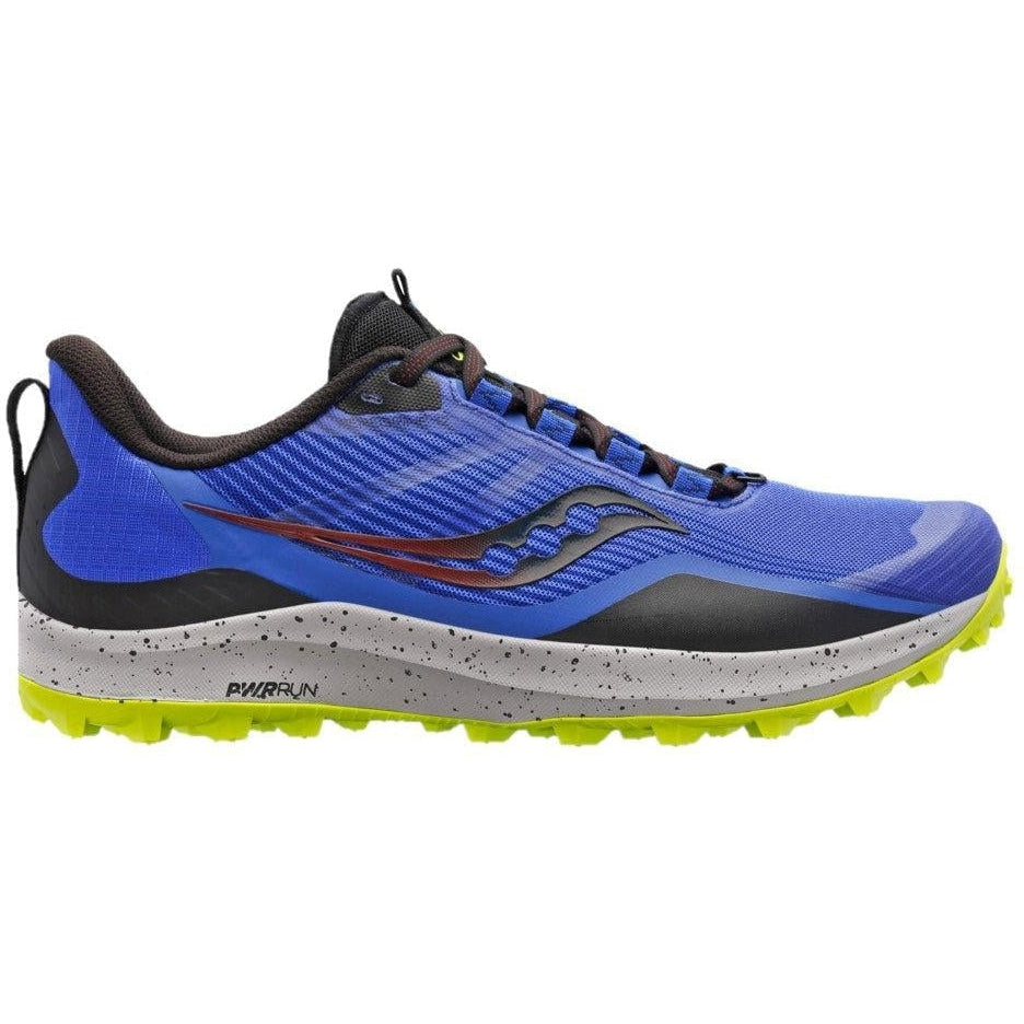Men's Saucony Peregrine 12, Blue Raz/Acid, 9 D Medium