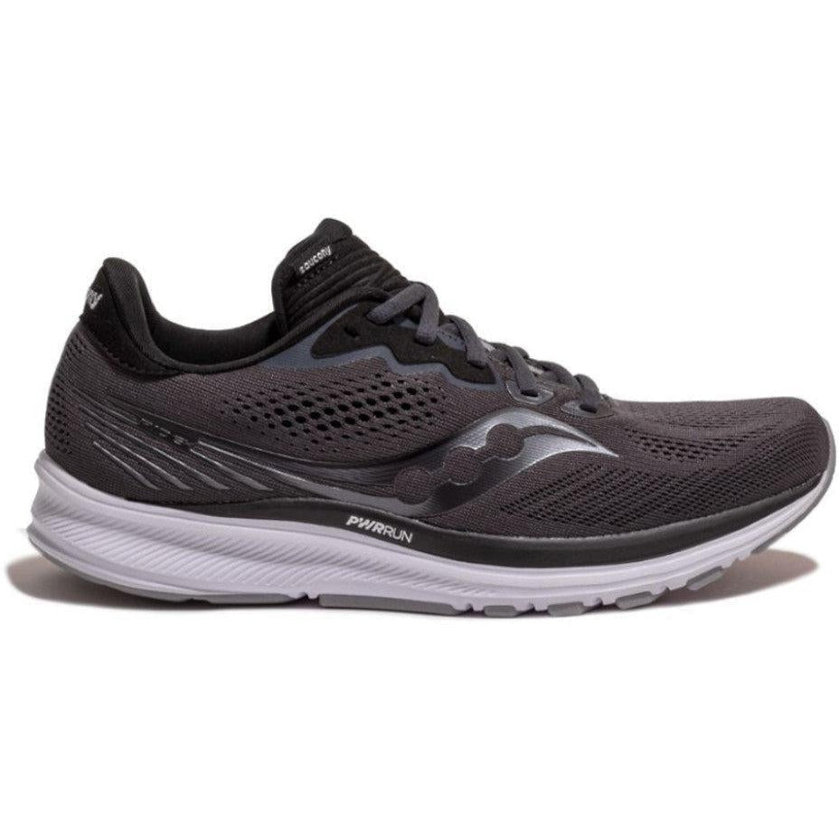 Men's Saucony Ride 14, Charcoal/Black, 10.5 D Medium