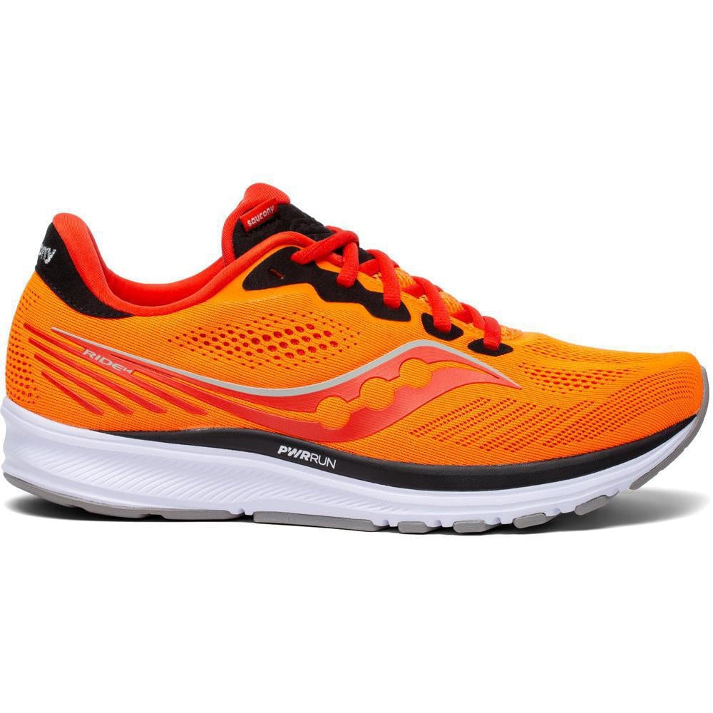 Men's Saucony Ride 14, Vizi/Scarlet, 12 D Medium