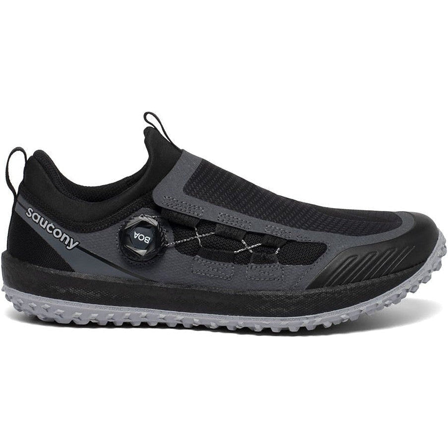 Men's Saucony Switchback 2, Black/Charcoal, 10.5 D Medium