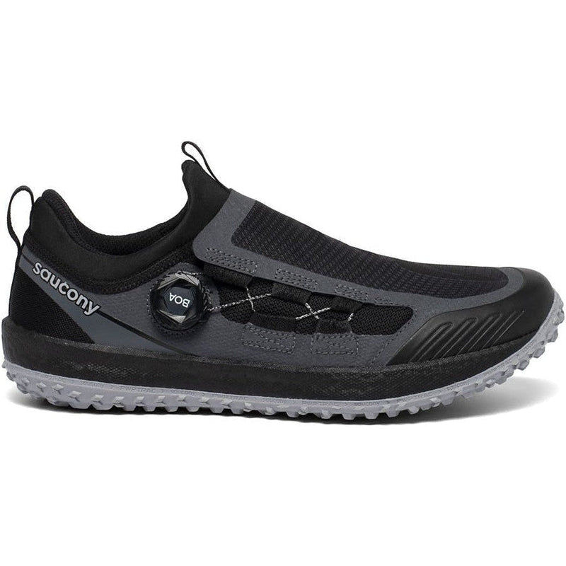 Men's Saucony Switchback 2, Black/Charcoal, 12.5 D Medium