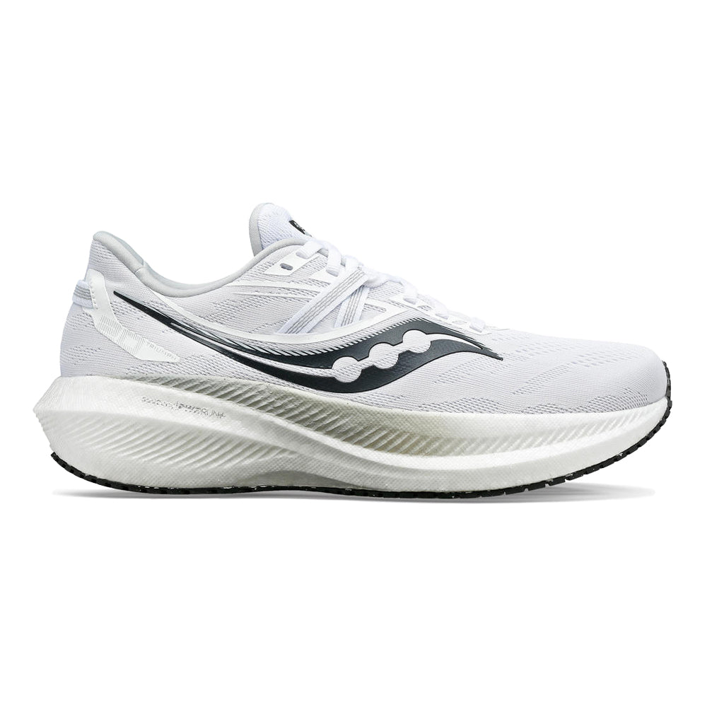 Men's Saucony Triumph 20, White/Black, 10 D Medium