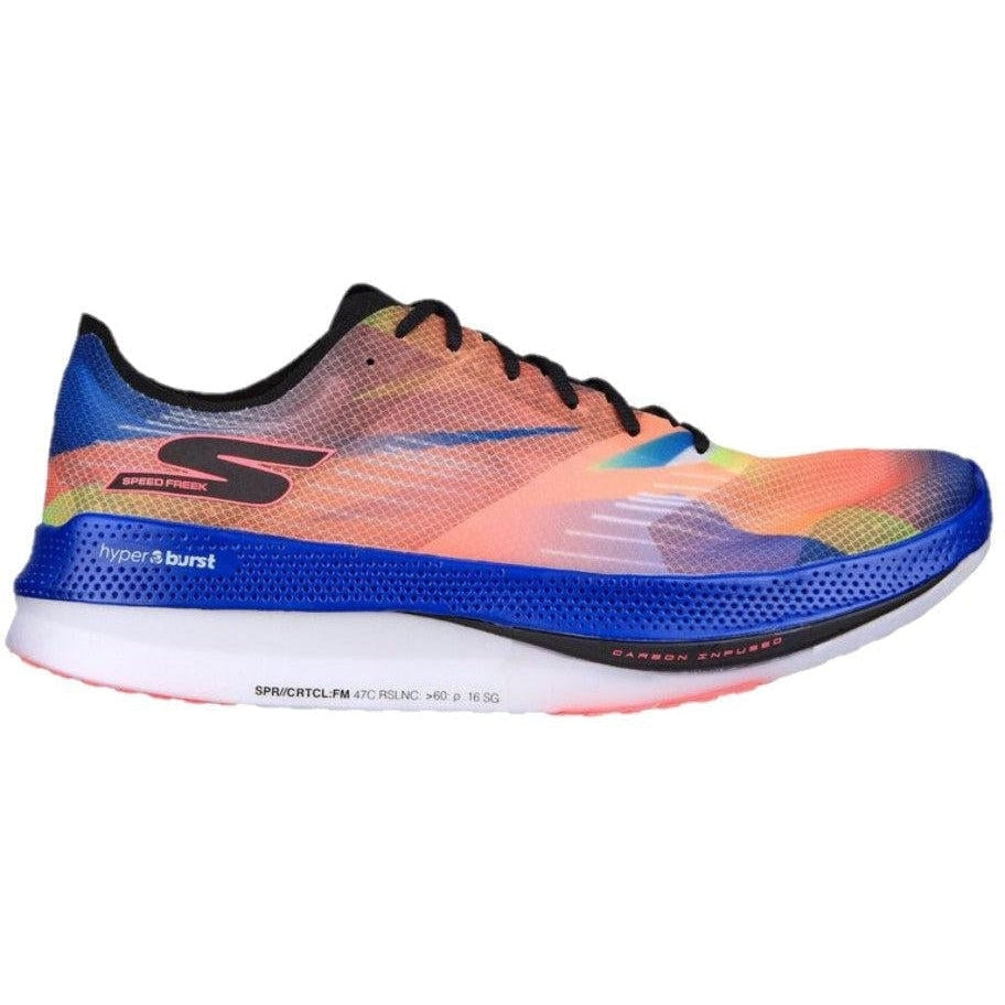 Men's Skechers Go Run Speed Freek, Black/Multi, 11.5 D Medium