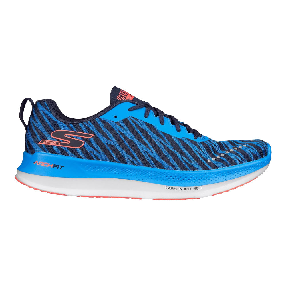 Men's Skechers Go Run Razor Excess 2, Blue/Navy, 8.5 D Medium