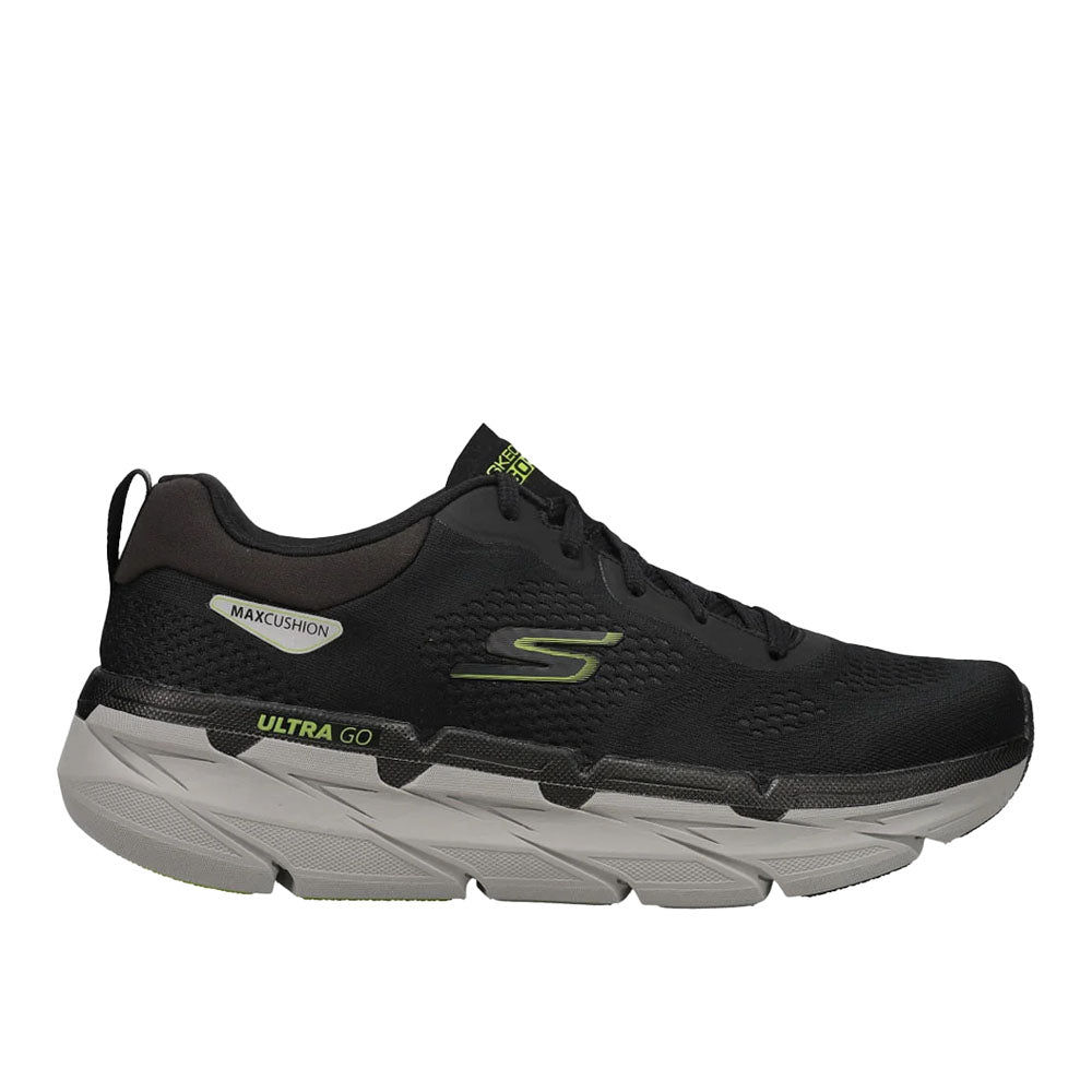 Men's Skechers Max Cushioning Premier-Perspective, Black/Lime, 11 D Medium