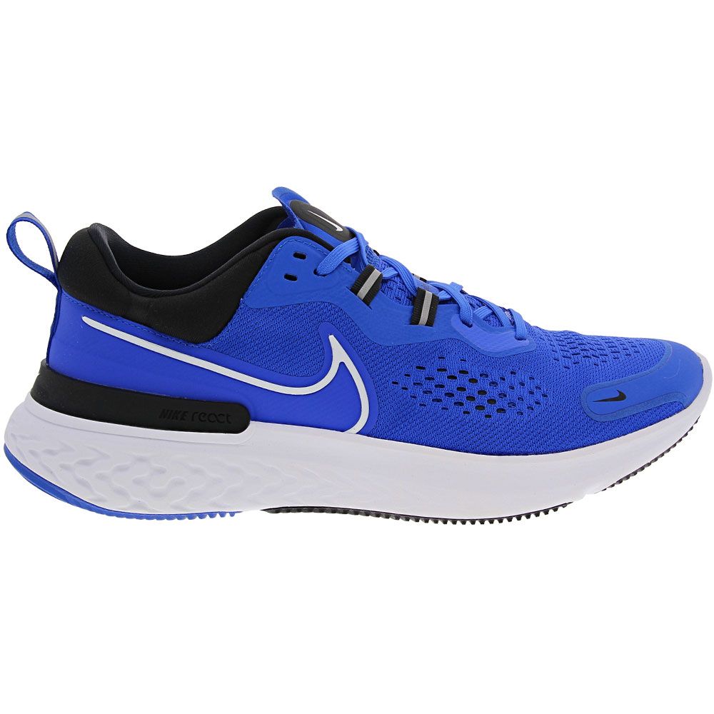 Men's Nike React Miler 2, Hyper Royal/White-Black, 10.5 D Medium