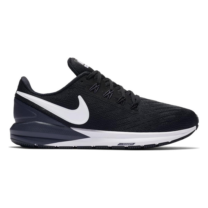 Women's Nike Air Zoom Structure 22, Black/White/Gridiron, 9 B Medium