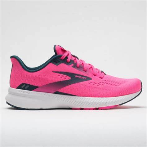 Women's Brooks Launch 8, Pink/Raspberry/Navy, 7.5 B Medium