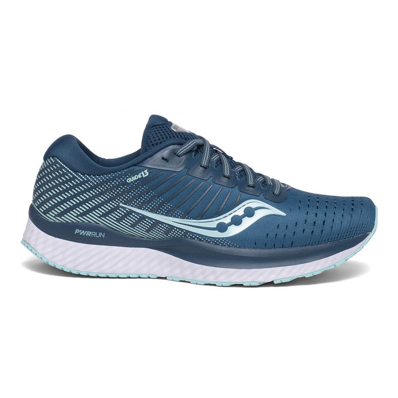 Women's Saucony Guide 13, Blue/Aqua, 6 D Wide