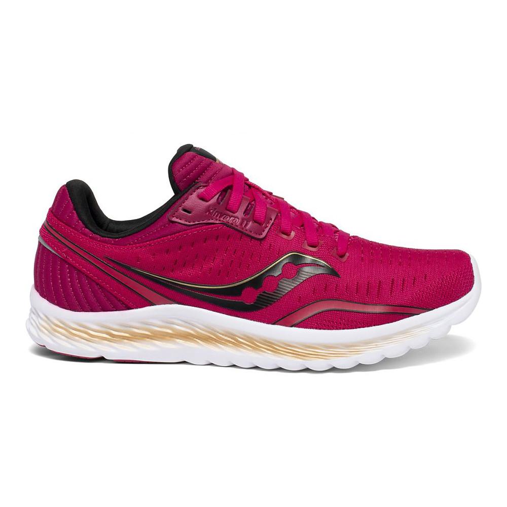 Women's Saucony Kinvara 11, Berry/Gold, 8 B Medium