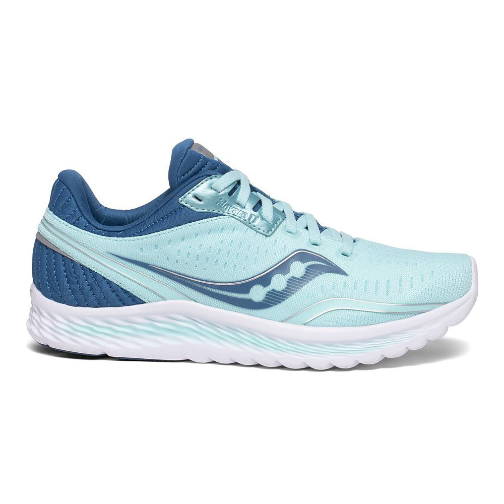 Women's Saucony Kinvara 11, Aqua/Blue, 8.5 D Wide