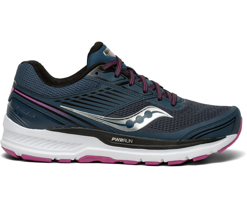 Women's Saucony Echelon 8, Space/Razzle, 7 B Medium