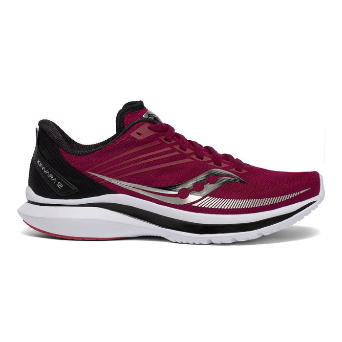 Women's Saucony Kinvara 12, Cherry/Black, 6 D Wide