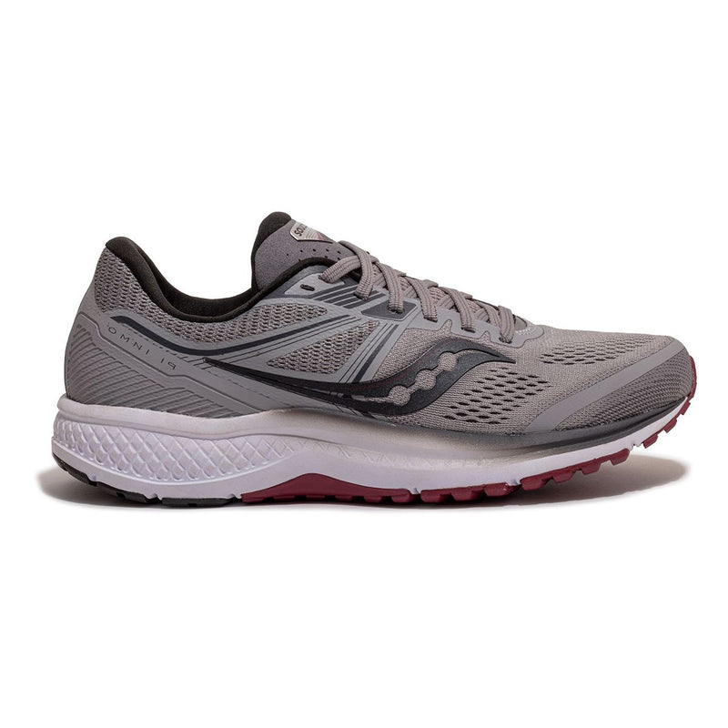 Men's Saucony Omni 19, Alloy/Brick, 8.5 2E Wide