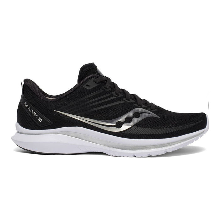 Men's Saucony Kinvara 12, Black/Silver, 11 D Medium