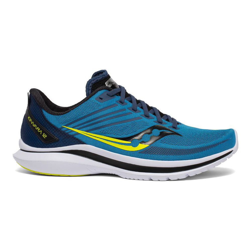 Men's Saucony Kinvara 12, Blue/Citrus, 8 D Medium