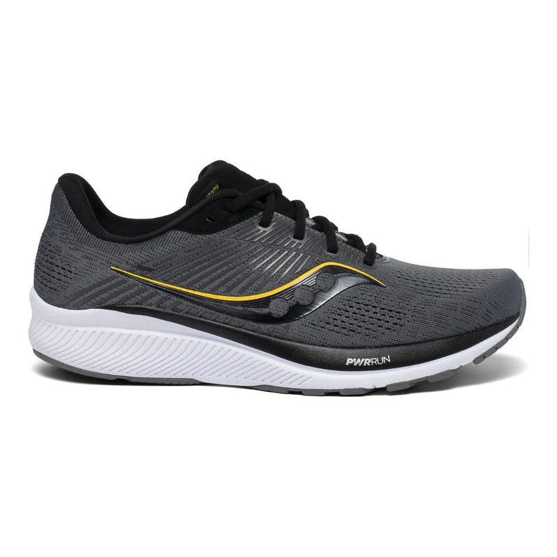 Men's Saucony Guide 14, Charcoal/Gold, 8.5 Wide