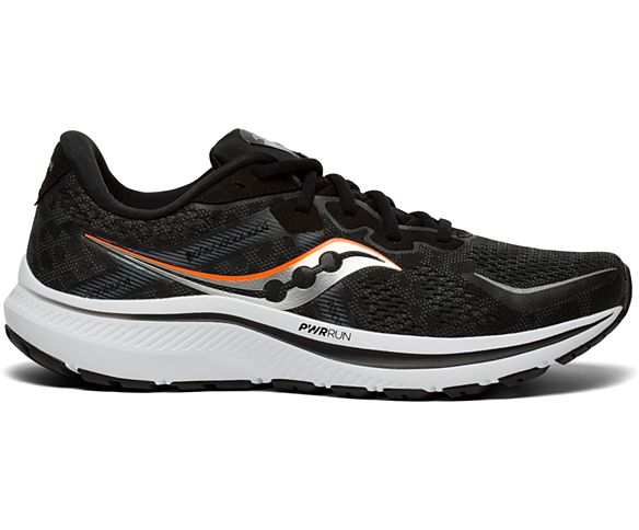 Men's Saucony Omni 20, Black/White, 8.5 2E Wide