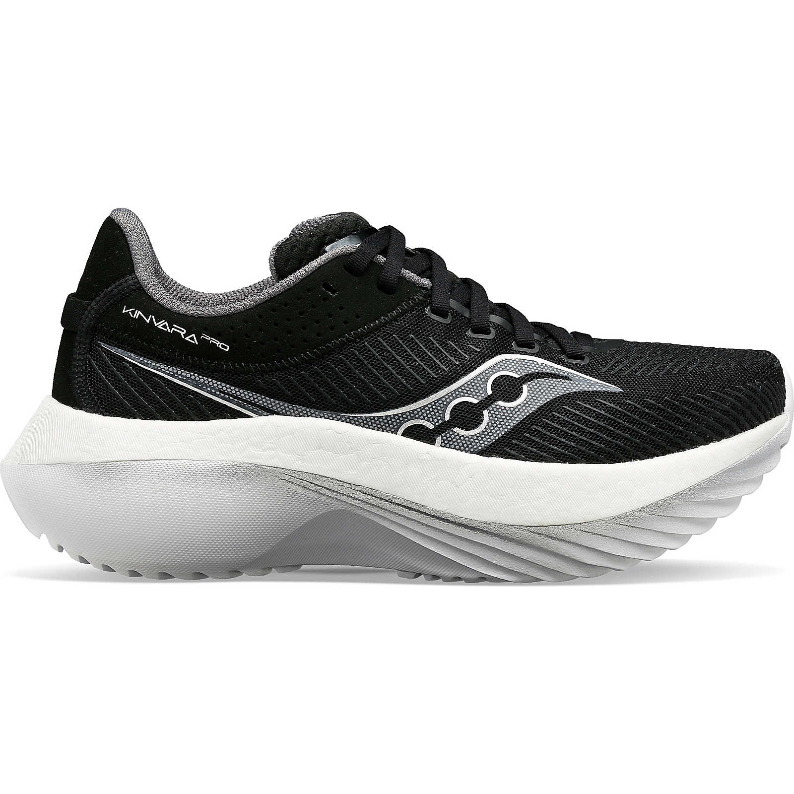 Men's Saucony Kinvara Pro, Black/White, 13 D Medium