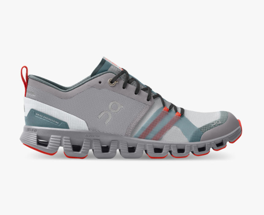 Women's On Cloud X Shift, Alloy/Red, 10 B Medium