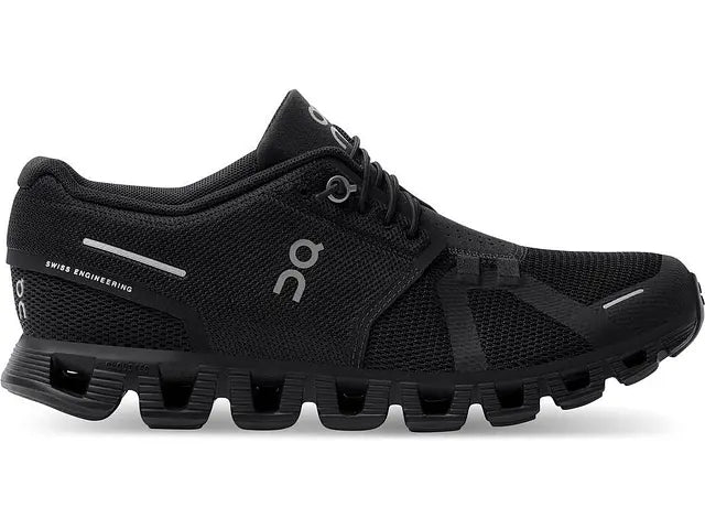 Women's On Cloud 5, All Black, 6.5 B Medium