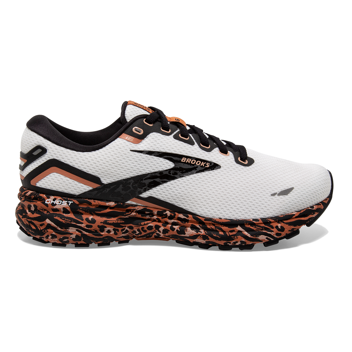 Women's Brooks Ghost 15, Sunburn/Maple/Black, 9 B Medium