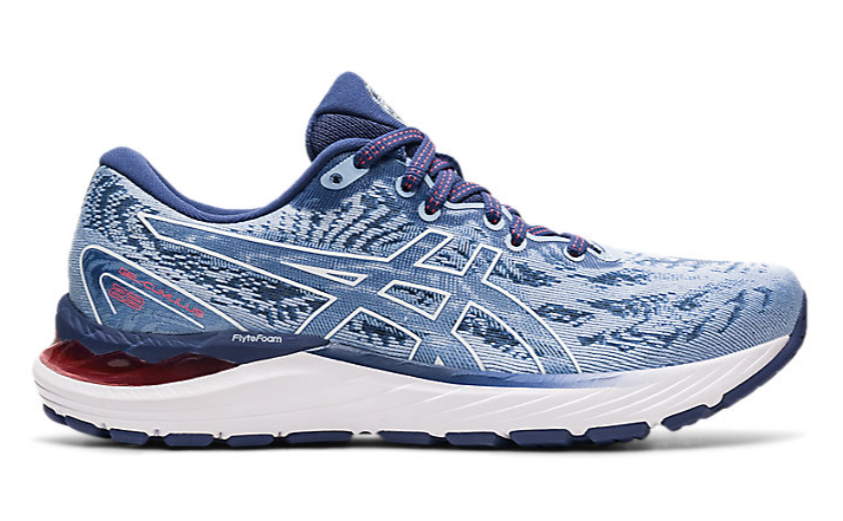 Women's Asics GEL-Cumulus 23, Mist/White, 9 B Medium