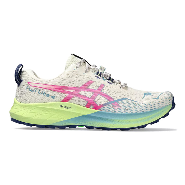 Women's Asics Fuji Lite 4, Birch/Hot Pink, 10.5 B Medium