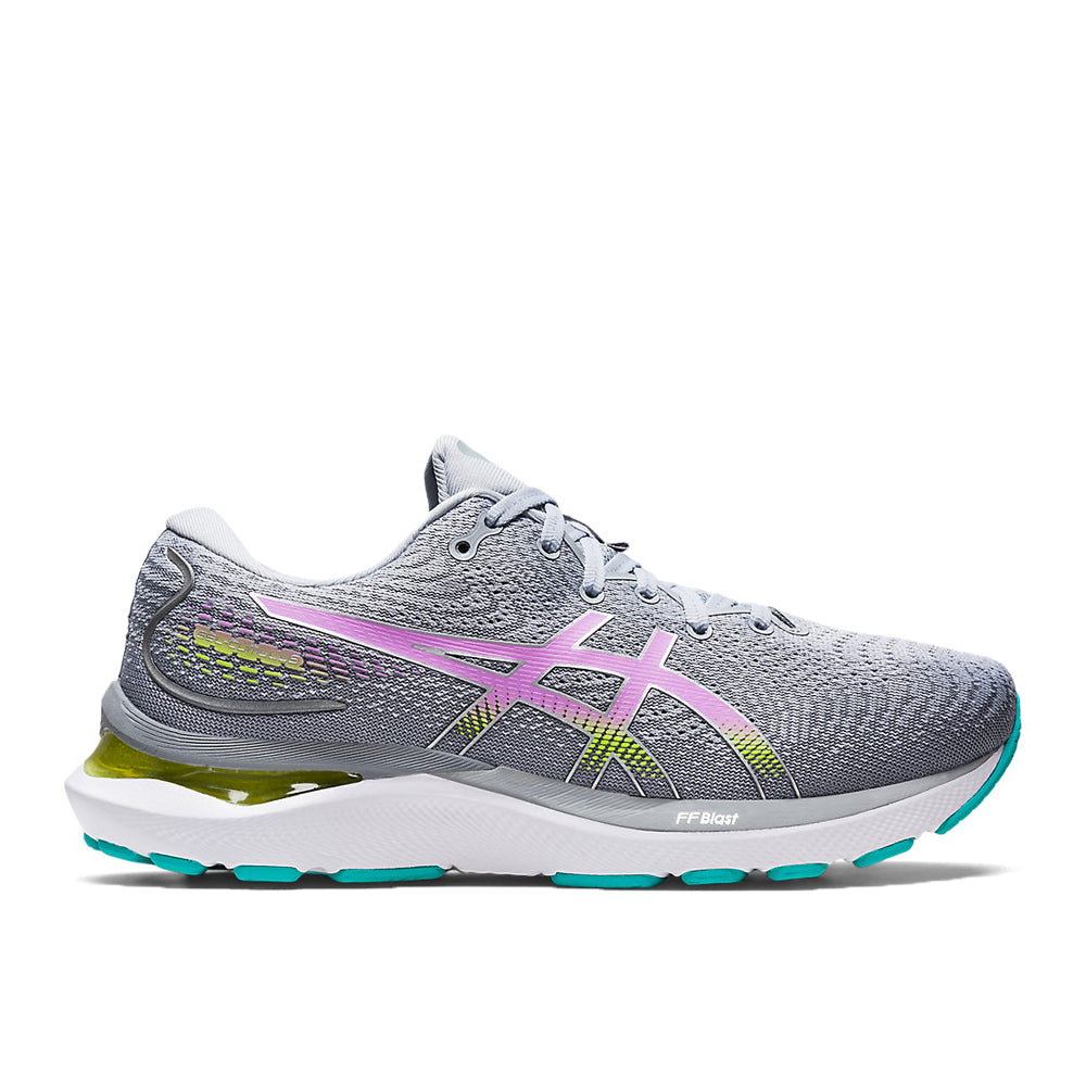 Women's Asics GEL-Cumulus 24, Piedmont Grey/Lavender Glow, 7.5 B Medium
