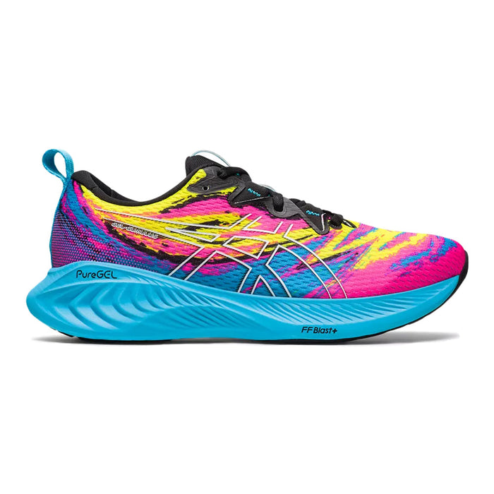 Women's Asics Gel-Cumulus 25, Aquarium/Vibrant Yellow, 9 B Medium