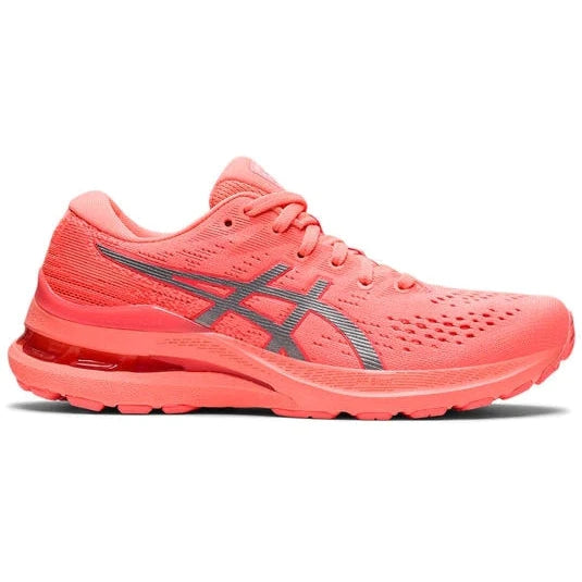 Women's Asics GEL-KAYANO 28 LITE-SHOW, LITE-SHOW/SUN CORAL, 10 B Medium