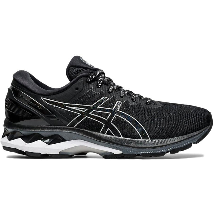 Women's Asics GEL-Kayano 27, Black/Pure Silver, 11 D Wide