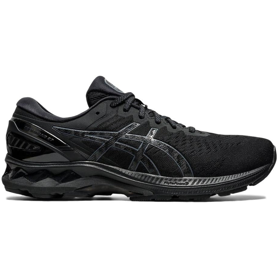 Women's Asics GEL-Kayano 27, Black/Black, 6 B Medium